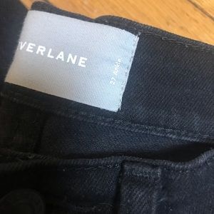 Everlane High Rise Cropped Ankle Jean Black 27